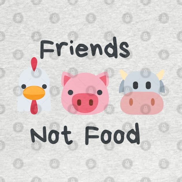 Friends Not Food by Bearded Vegan Clothing